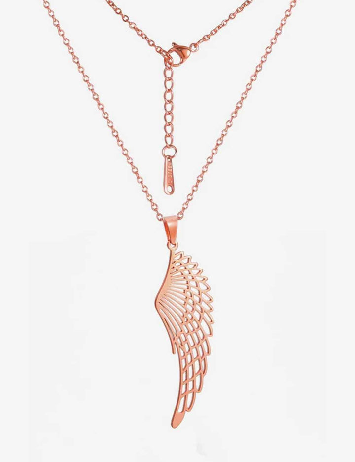 Collier De Couple Aile d'Ange (En Duo) Or Rose / 45-50cm