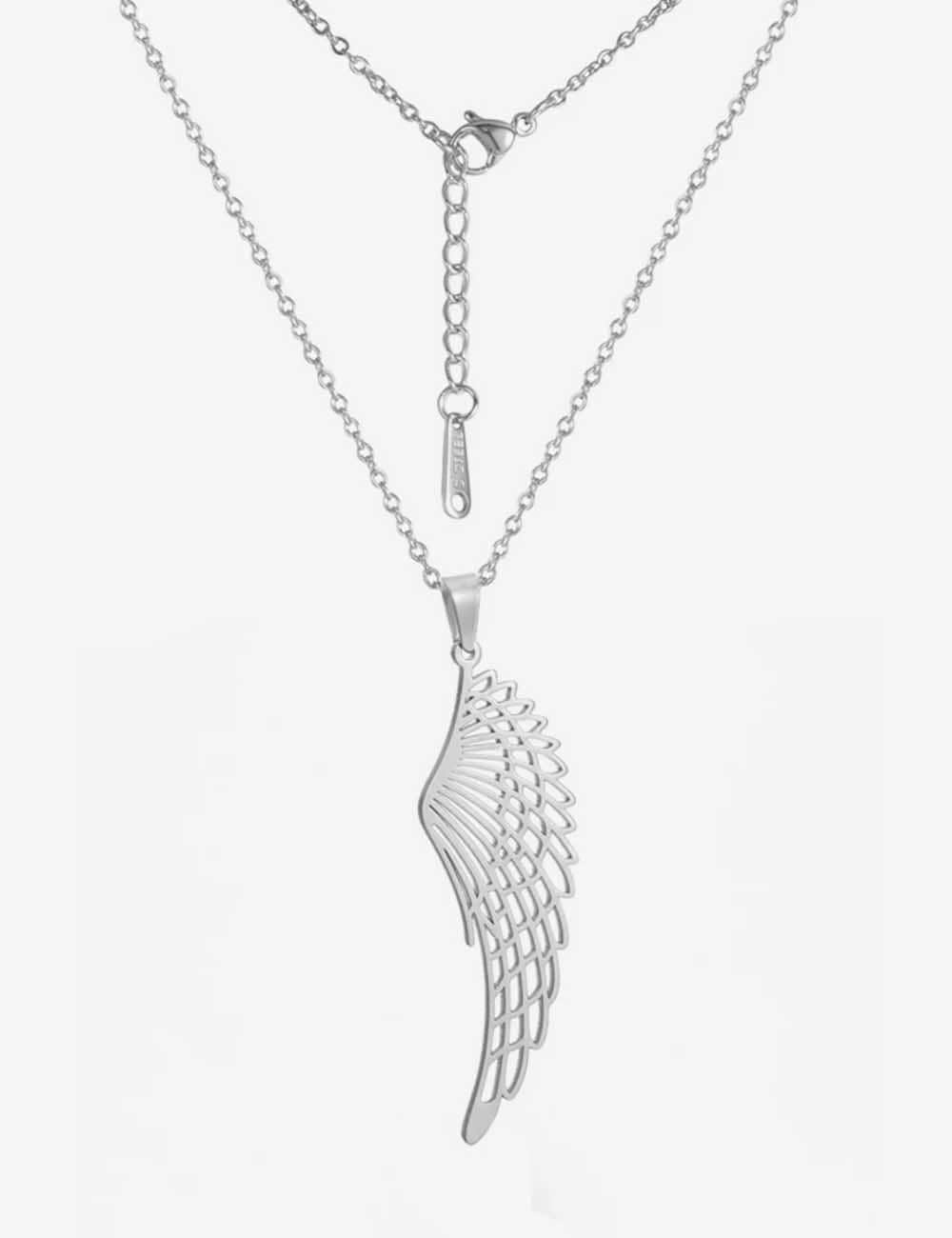 Collier De Couple Aile d'Ange (En Duo) Argent / 45-50cm