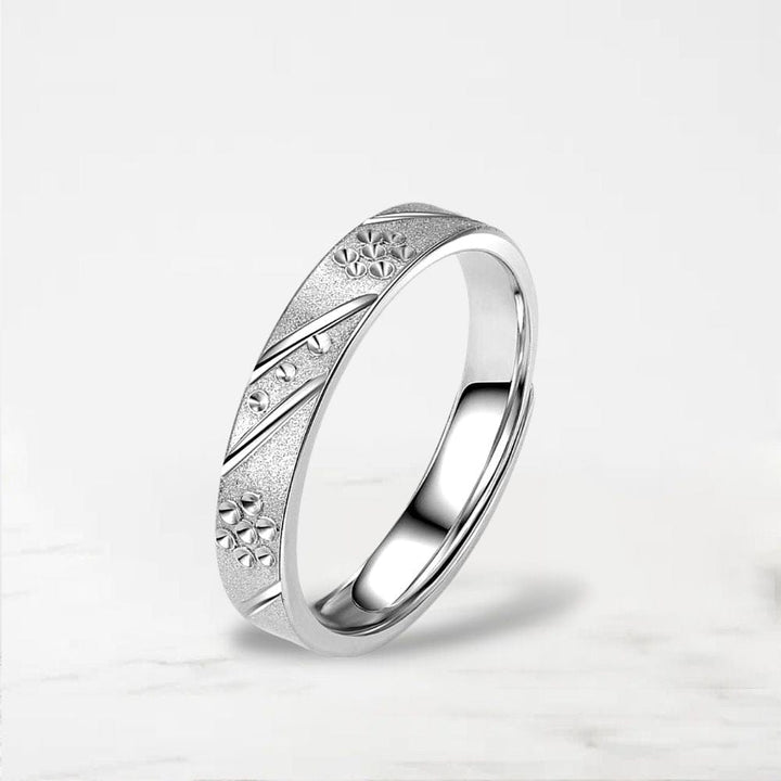 Argent / Elle / Ajustable Bague Couple