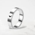 Argent / Lune / 49 Bague Couple