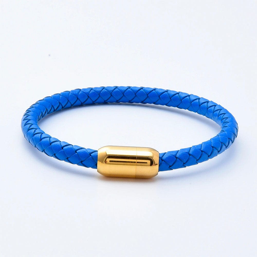 Bleu / Or / 19cm Bracelet d'amitié