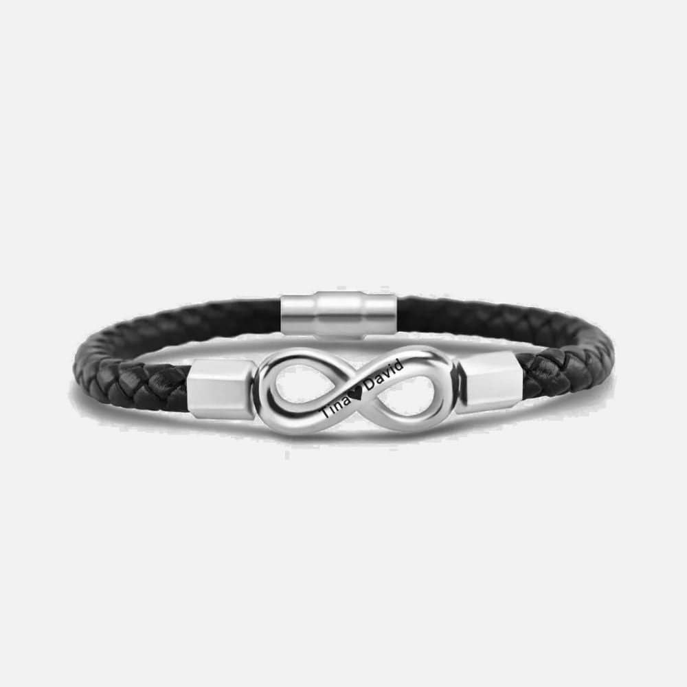 Argent Bracelet Couple personnalisé