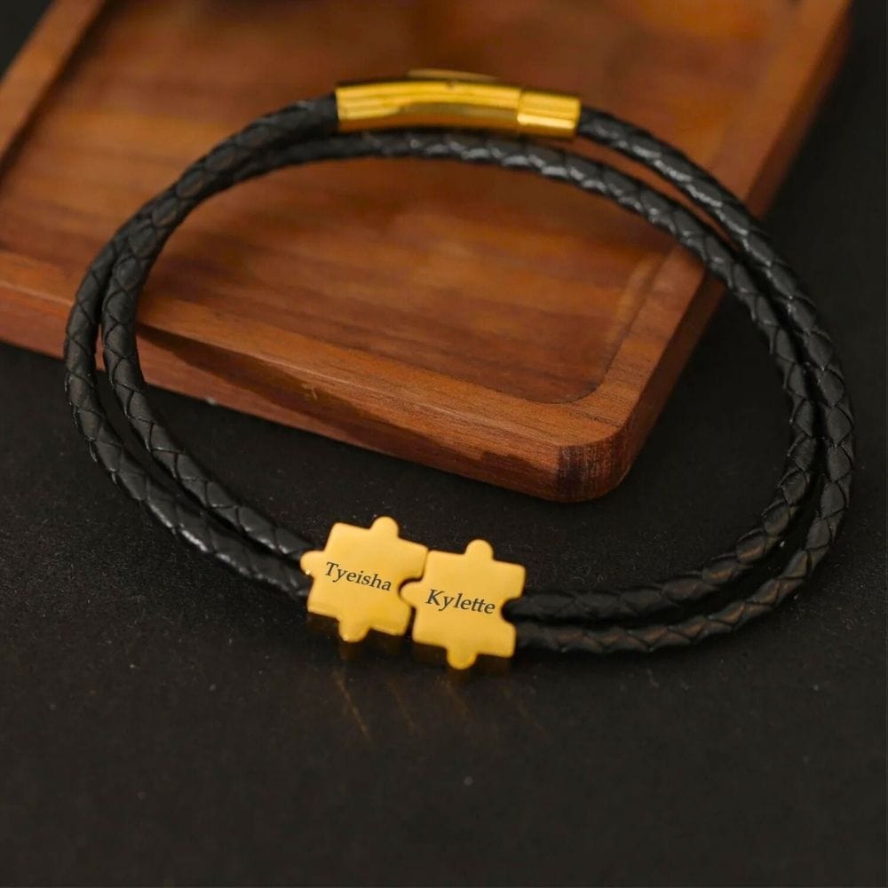 Or / Ajustable Bracelet Couple