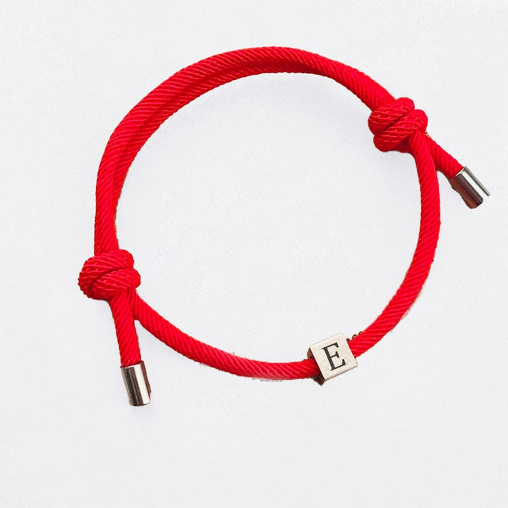 A / Rouge / Adjustable Bracelet Couple