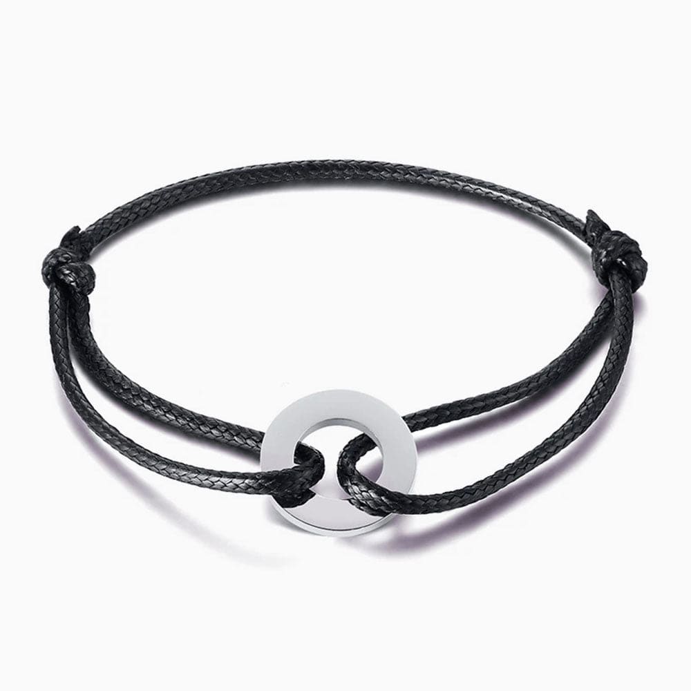 Argent Bracelet Couple personnalisé