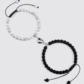 Matte-Blanc / Ajustable Bracelet Couple