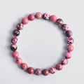 Rhodonite / 19cm / 6mm Bracelet Couple