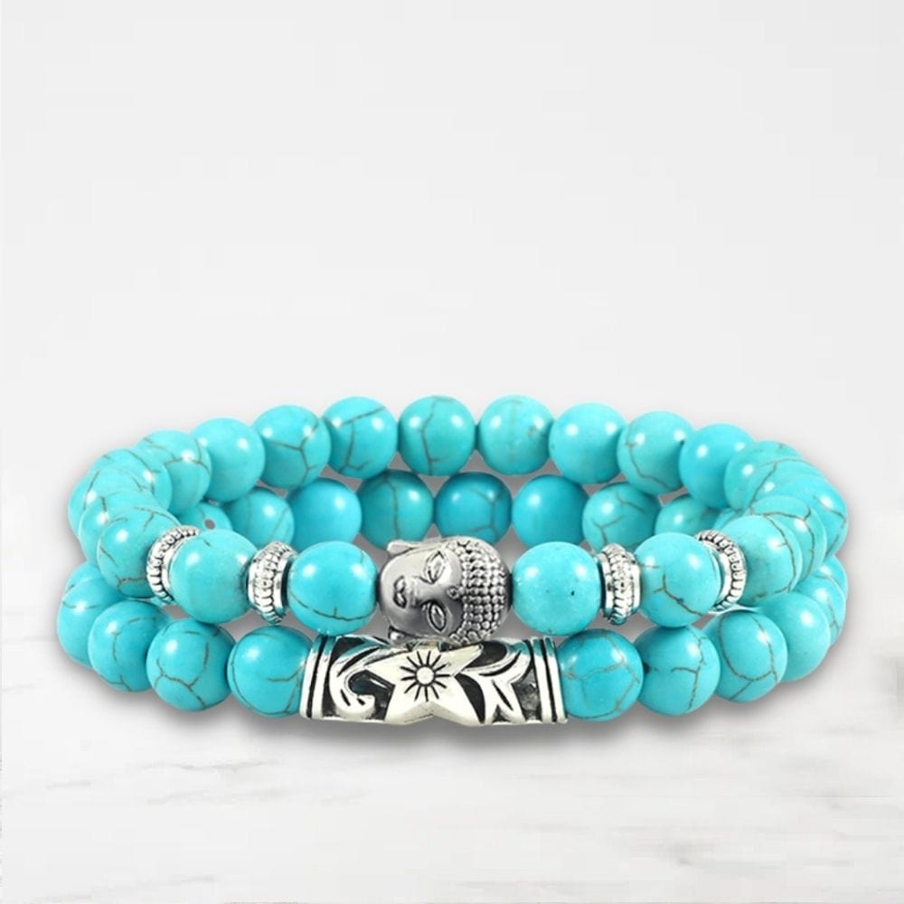 Bleu / 17cm Bracelet Couple