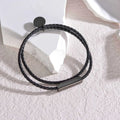 Noir / Noir Bracelet Couple personnalisé