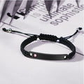 Noir-Femme Bracelet Couple personnalisé