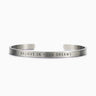 Argent / À l’intérieur Bracelet Couple personnalisé