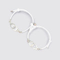 Blanc / Ajustable Bracelet Couple