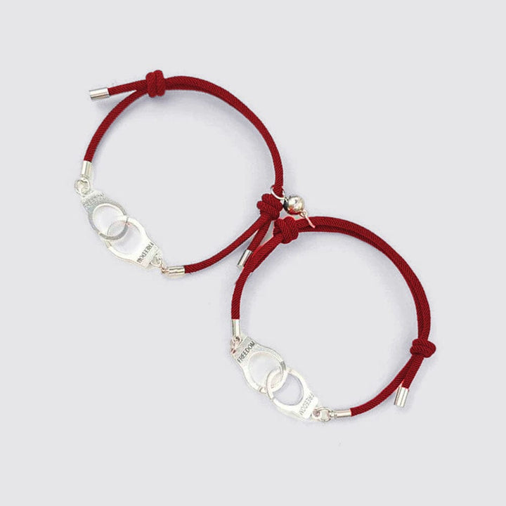 Bordeaux / Ajustable Bracelet Couple