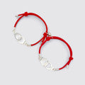 Rouge / Ajustable Bracelet Couple