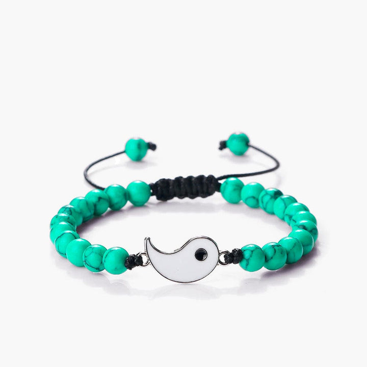 Vert / Yin Bracelet d'amitié