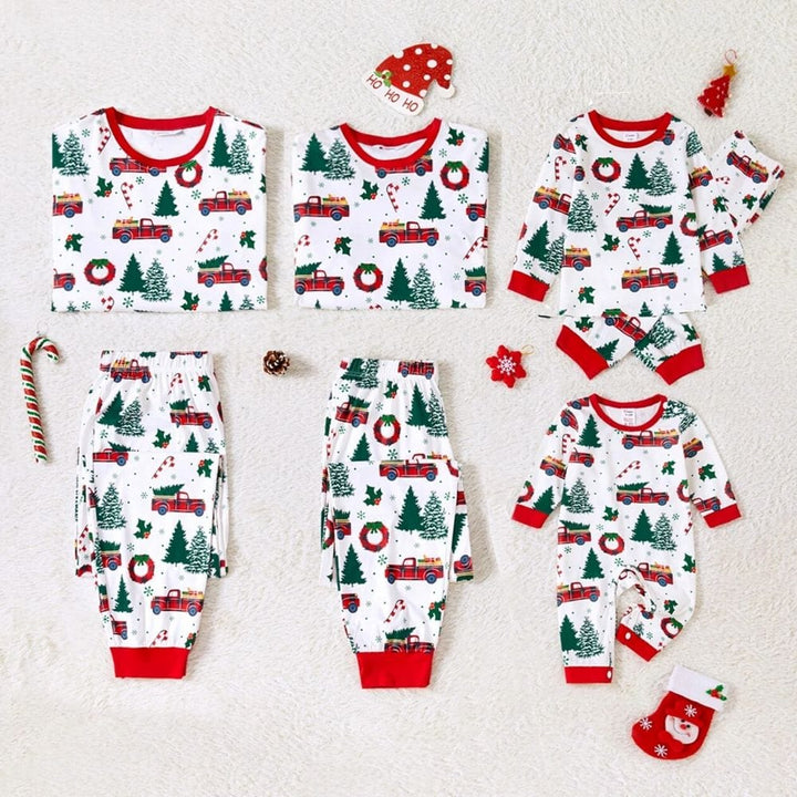 Blanc / Bébé 3-6M Pyjama Famille