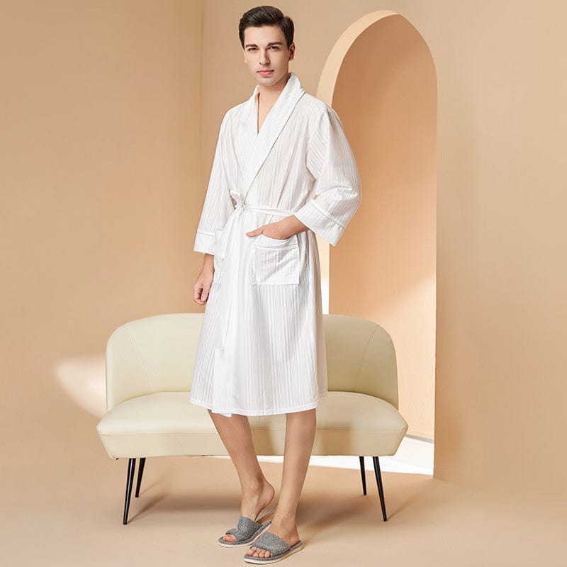 Blanc-Homme / M 40-60KG Peignoir Couple