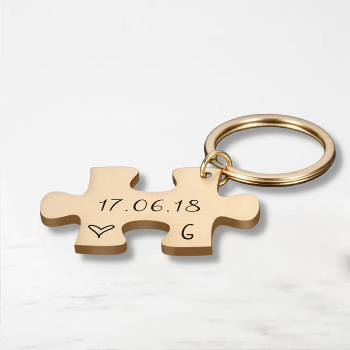 Porte Clé Couple Puzzle (Personnalisé)