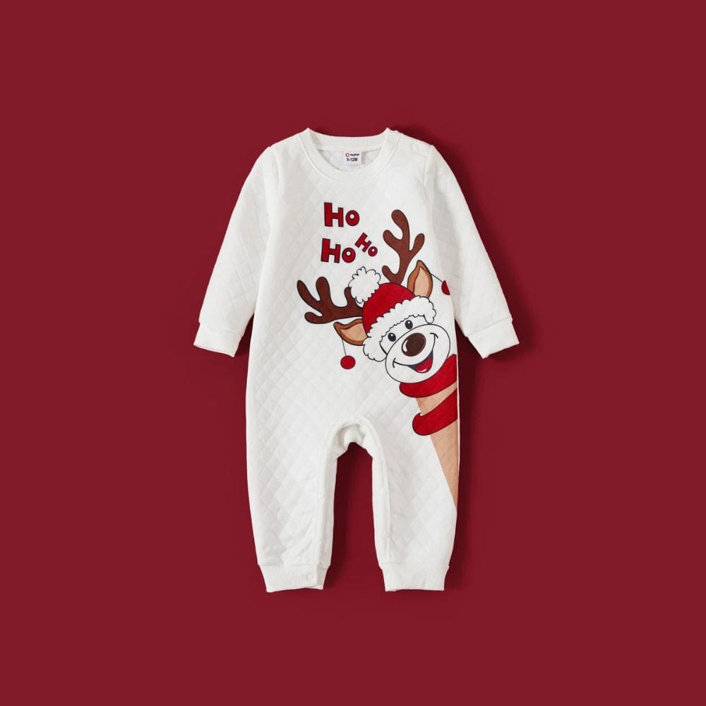 Pull De Noel Famille Avec Bébé Blanc / Bébé 12-18M