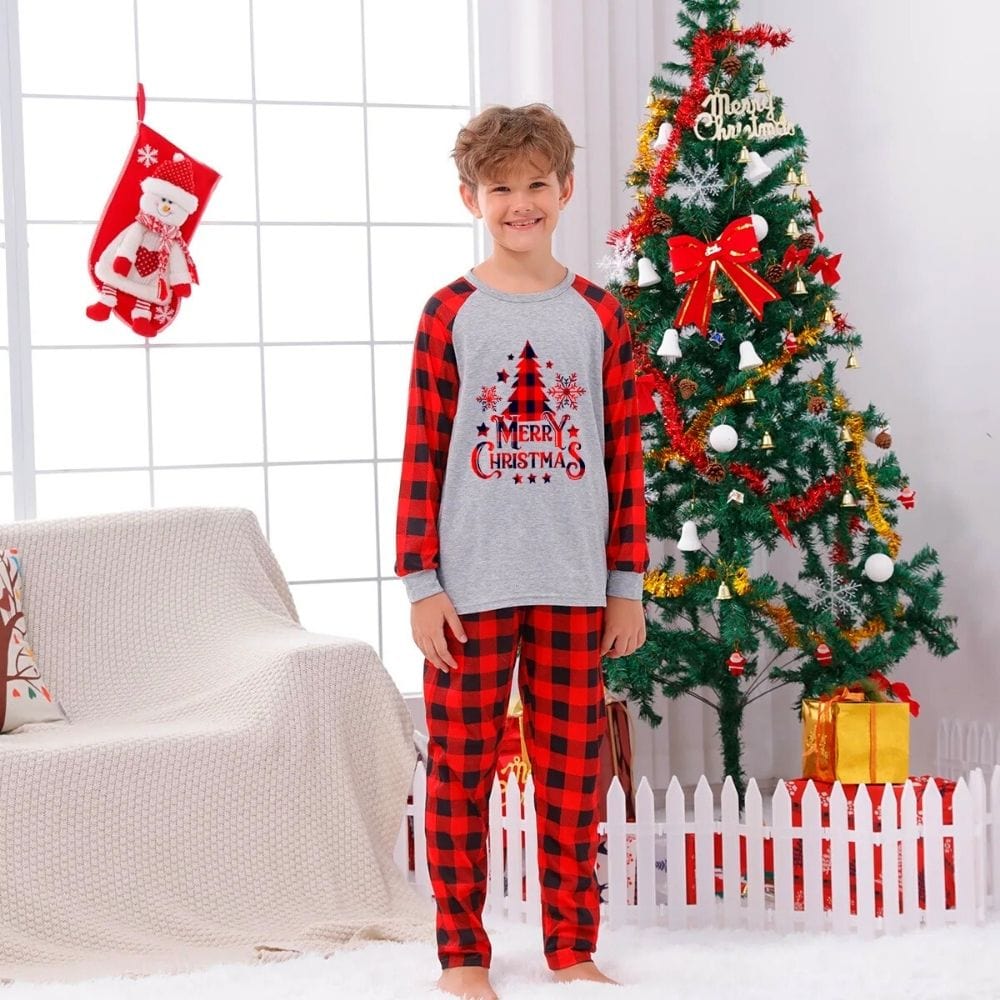 Rouge / Enfant-12Y Pyjama Famille