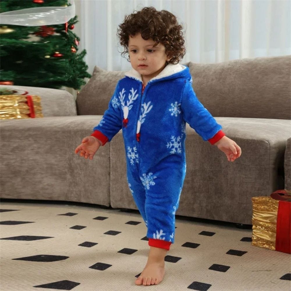 Bleu / Baby 3-6M Pyjama Famille