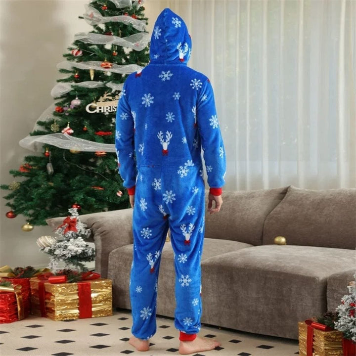 Pyjama Noel Famille Bleu