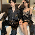 Noir / Femme-M Pyjama Couple