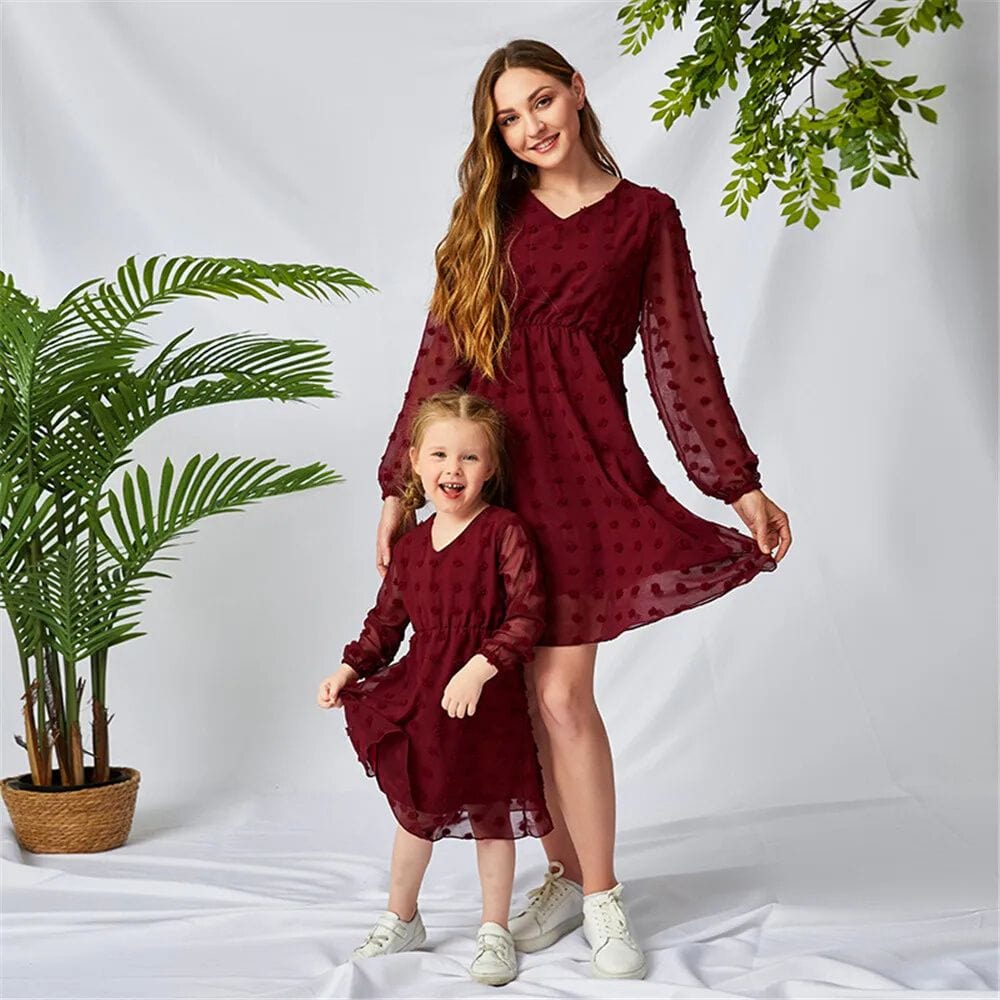 Bordeaux / Maman S Robe mère fille