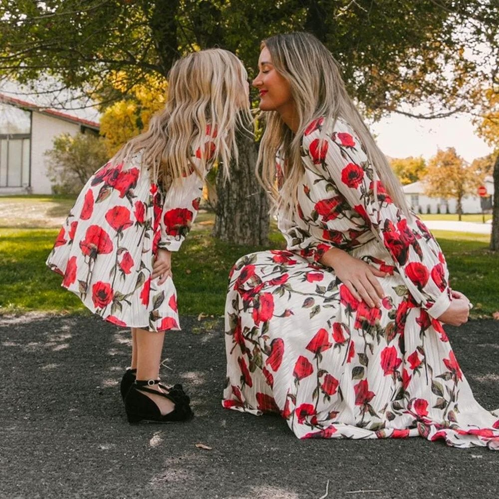 Blanc / Maman S Robe mère fille