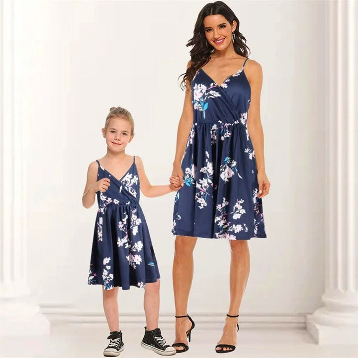 Robe Mère Fille Bleu Marine Bleu Marine / Maman S