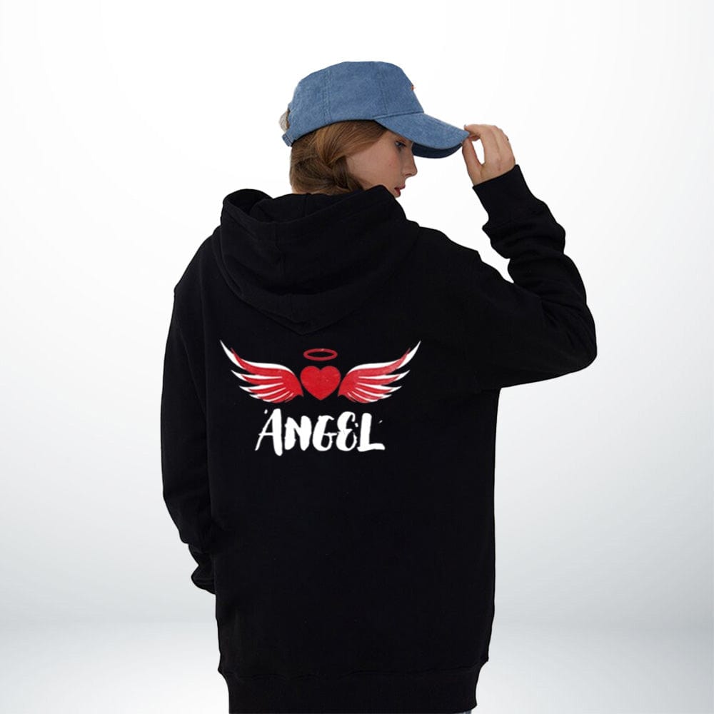 Sweat Ange Et Démon Noir / Angel / XXS