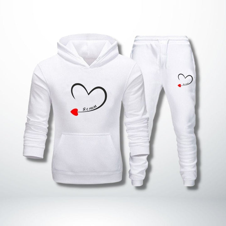 Sweat Couple Assorti Blanc-Femme / Aisan Size S