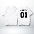 Queen-Blanc / S T-Shirt Couple